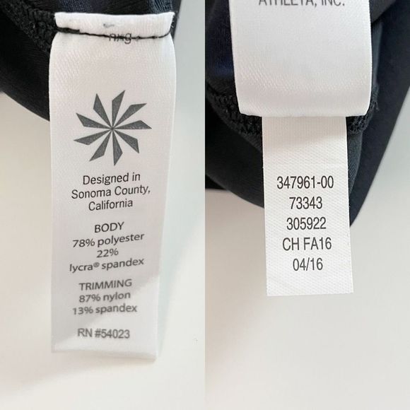 Athleta Laser Mesh Sonar Mid-Rise Capri Tight Legging Stretch Black XS - Picture 8 of 10